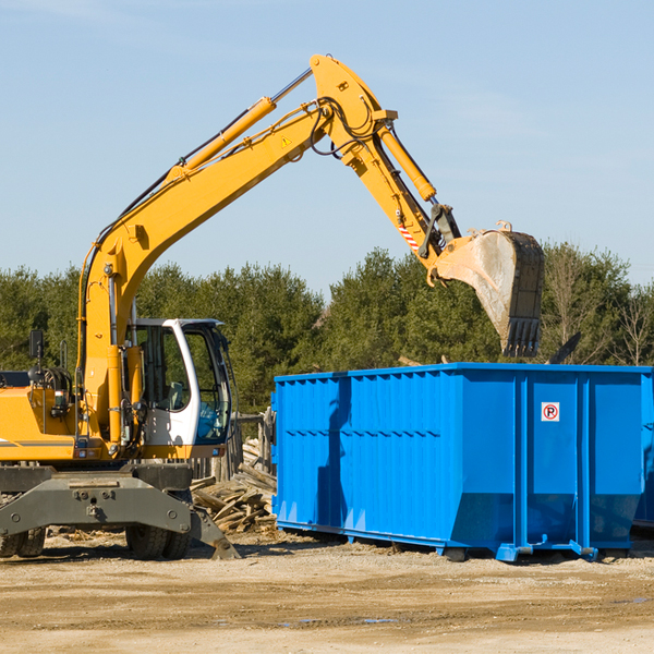 what size residential dumpster rentals are available in Wedgewood MI